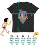 Fashion, accesorii si bijuterii - Copii - Imbracaminte copii - Tricouri copii - Tricou Copii Fete Cartea Junglei Baloo, negru, marime M Copii - Infinity.ro