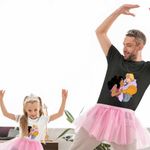 Fashion, accesorii si bijuterii - Copii - Imbracaminte copii - Tricouri copii - Tricou Copii Fete Cocosatul de la Notre-Dame Esmeralda Phoebus, negru, marime S Copii - Infinity.ro