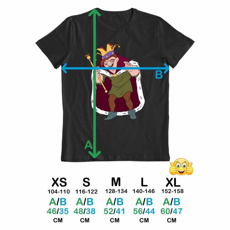 Fashion, accesorii si bijuterii - Copii - Imbracaminte copii - Tricouri copii - Tricou Copii Fete Cocosatul de la Notre-Dame Quasimodo, negru, marime S Copii - Infinity.ro