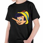 Fashion, accesorii si bijuterii - Copii - Imbracaminte copii - Tricouri copii - Tricou Copii Baieti Pinocchio, negru, marime L Copii - Infinity.ro