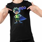 Fashion, accesorii si bijuterii - Copii - Imbracaminte copii - Tricouri copii - Tricou Copii Fete Elio Space Explorer, negru, marime M Copii - Infinity.ro