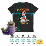 Fashion, accesorii si bijuterii - Copii - Imbracaminte copii - Tricouri copii - Tricou Copii Baieti Pinocchio Jiminy Figaro Cleo, negru, marime XL Copii - Infinity.ro