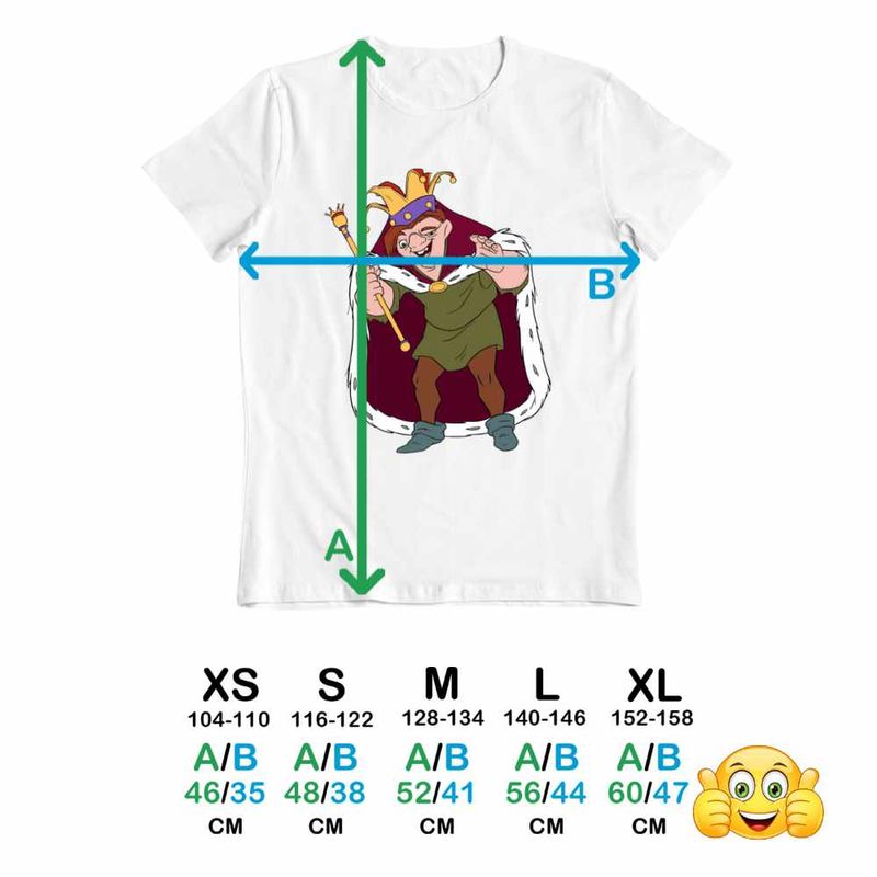 Fashion, accesorii si bijuterii - Copii - Imbracaminte copii - Tricouri copii - Tricou Copii Baieti Cocosatul de la Notre-Dame Quasimodo, alb, marime L Copii - Infinity.ro