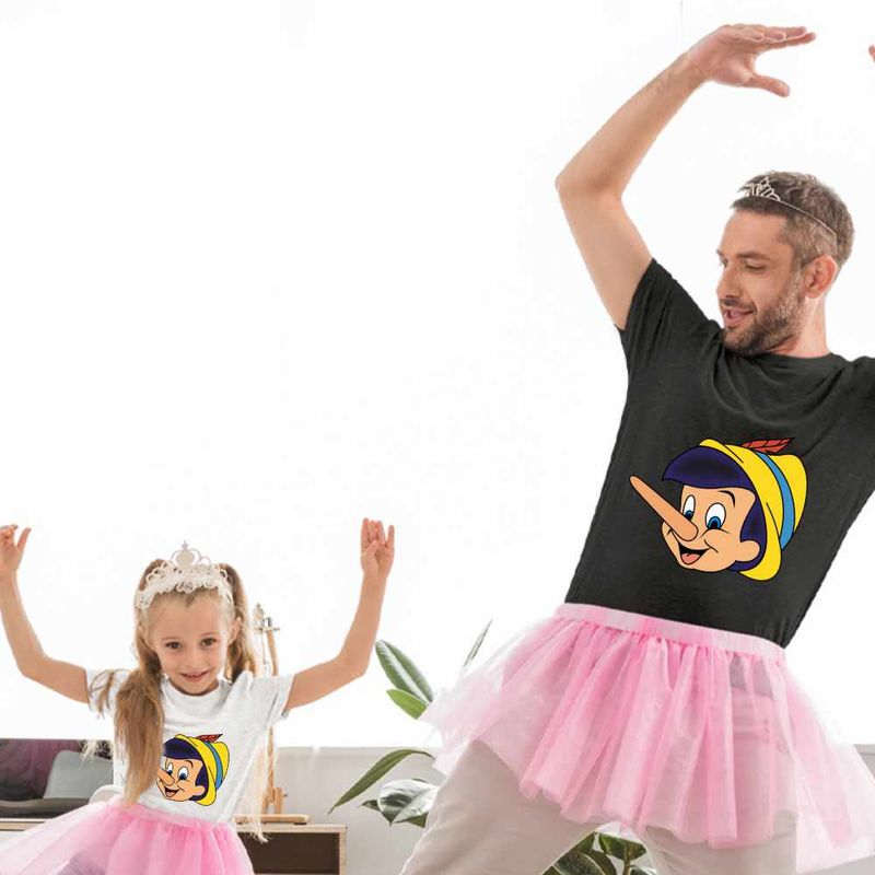 Fashion, accesorii si bijuterii - Copii - Imbracaminte copii - Tricouri copii - Tricou Copii Fete Pinocchio, negru, marime XL Copii - Infinity.ro