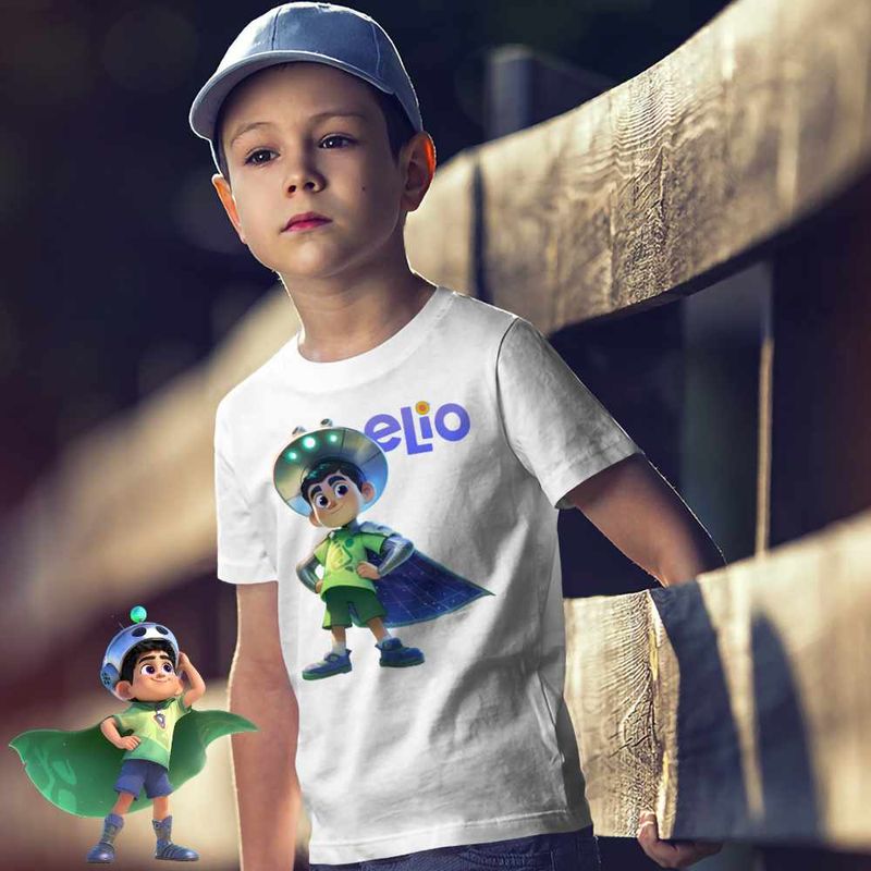 Fashion, accesorii si bijuterii - Copii - Imbracaminte copii - Tricouri copii - Tricou Copii Baieti Elio Space Explorer, alb, marime M Copii - Infinity.ro