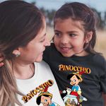 Fashion, accesorii si bijuterii - Copii - Imbracaminte copii - Tricouri copii - Tricou Copii Fete Pinocchio Jiminy Figaro Cleo, alb, marime L Copii - Infinity.ro