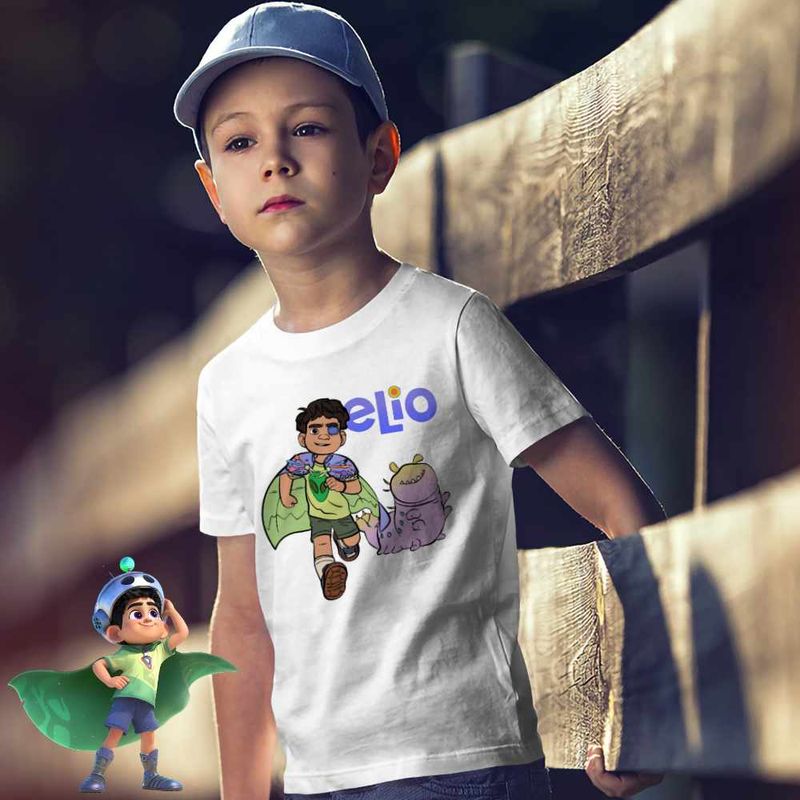 Fashion, accesorii si bijuterii - Copii - Imbracaminte copii - Tricouri copii - Tricou Copii Baieti Elio Glordon, alb, marime XL Copii - Infinity.ro