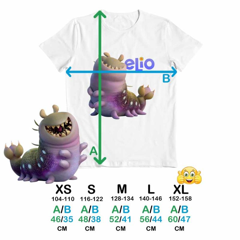 Fashion, accesorii si bijuterii - Copii - Imbracaminte copii - Tricouri copii - Tricou Copii Fete Elio Alien Glordon, alb, marime XS Copii - Infinity.ro