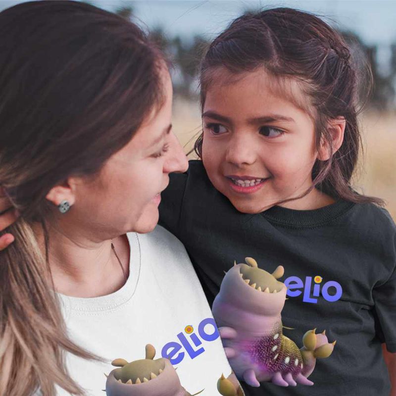 Fashion, accesorii si bijuterii - Copii - Imbracaminte copii - Tricouri copii - Tricou Copii Fete Elio Alien Glordon, alb, marime XS Copii - Infinity.ro