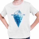 Fashion, accesorii si bijuterii - Copii - Imbracaminte copii - Tricouri copii - Tricou Copii Baieti Kaleo Iceberg Iceland, alb, marime L Copii - Infinity.ro