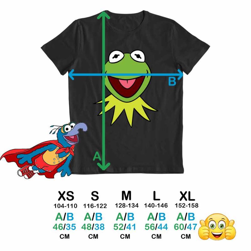 Fashion, accesorii si bijuterii - Copii - Imbracaminte copii - Tricouri copii - Tricou Copii Baieti The Muppets Kermit the Frog, negru, marime XS Copii - Infinity.ro
