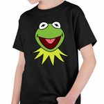 Fashion, accesorii si bijuterii - Copii - Imbracaminte copii - Tricouri copii - Tricou Copii Baieti The Muppets Kermit the Frog, negru, marime XS Copii - Infinity.ro