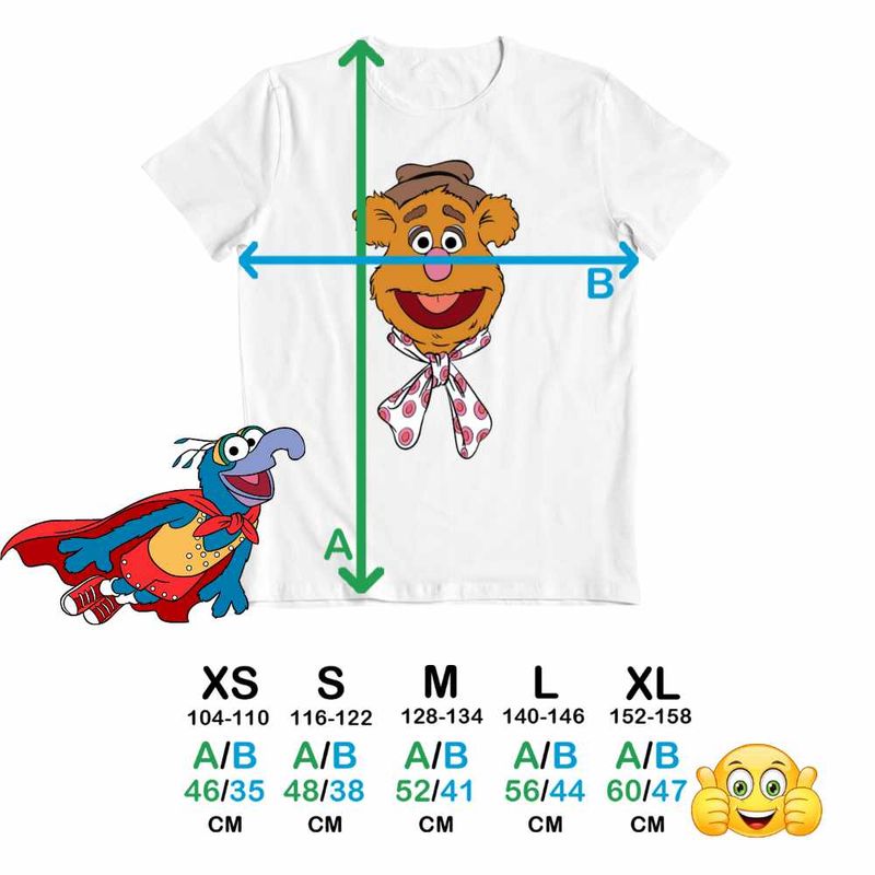 Fashion, accesorii si bijuterii - Copii - Imbracaminte copii - Tricouri copii - Tricou Copii Baieti The Muppets Fozzie Bear, alb, marime L Copii - Infinity.ro
