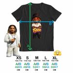 Fashion, accesorii si bijuterii - Copii - Imbracaminte copii - Tricouri copii - Tricou Copii Fete Future Rapper Chibi, negru, marime XS Copii - Infinity.ro