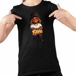 Fashion, accesorii si bijuterii - Copii - Imbracaminte copii - Tricouri copii - Tricou Copii Fete Future Rapper Chibi, negru, marime XS Copii - Infinity.ro
