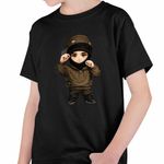 Fashion, accesorii si bijuterii - Copii - Imbracaminte copii - Tricouri copii - Tricou Copii Baieti Yeat Chibi Trap Rage Music, negru, marime L Copii - Infinity.ro