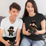 Fashion, accesorii si bijuterii - Copii - Imbracaminte copii - Tricouri copii - Tricou Copii Baieti Yeat Chibi Trap Rage Music, negru, marime L Copii - Infinity.ro