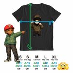 Fashion, accesorii si bijuterii - Copii - Imbracaminte copii - Tricouri copii - Tricou Copii Baieti Yeat Chibi Trap Rage Music, negru, marime L Copii - Infinity.ro