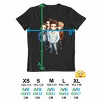 Fashion, accesorii si bijuterii - Copii - Imbracaminte copii - Tricouri copii - Tricou Copii Fete Kaleo Chibi Cartoon, negru, marime XL Copii - Infinity.ro
