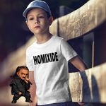 Fashion, accesorii si bijuterii - Copii - Imbracaminte copii - Tricouri copii - Tricou Copii Baieti Playboi Carti Homixide, alb, marime XS Copii - Infinity.ro