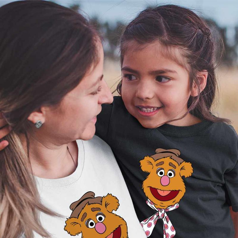 Fashion, accesorii si bijuterii - Copii - Imbracaminte copii - Tricouri copii - Tricou Copii Fete The Muppets Fozzie Bear, alb, marime S Copii - Infinity.ro