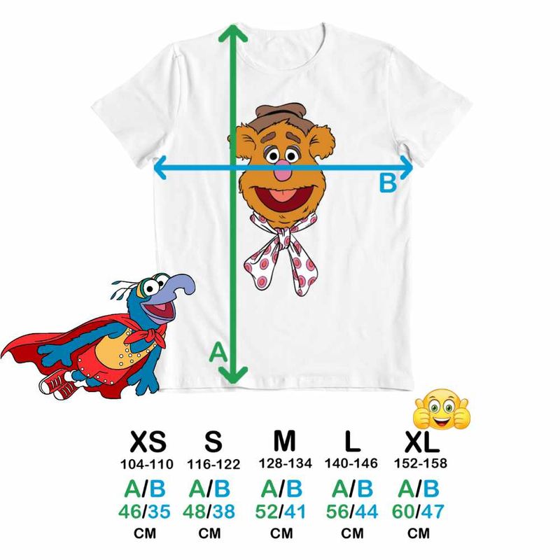 Fashion, accesorii si bijuterii - Copii - Imbracaminte copii - Tricouri copii - Tricou Copii Fete The Muppets Fozzie Bear, alb, marime S Copii - Infinity.ro