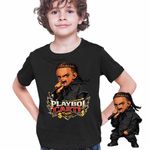 Fashion, accesorii si bijuterii - Copii - Imbracaminte copii - Tricouri copii - Tricou Copii Baieti Playboi Carti RIP, negru, marime L Copii - Infinity.ro