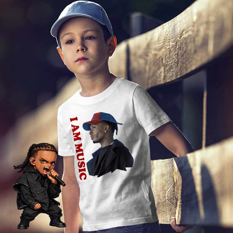 Fashion, accesorii si bijuterii - Copii - Imbracaminte copii - Tricouri copii - Tricou Copii Baieti Playboi Carti Shoota, alb, marime S Copii - Infinity.ro
