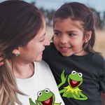 Fashion, accesorii si bijuterii - Copii - Imbracaminte copii - Tricouri copii - Tricou Copii Fete Kermit the Frog The Muppets, alb, marime XS Copii - Infinity.ro