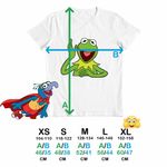 Fashion, accesorii si bijuterii - Copii - Imbracaminte copii - Tricouri copii - Tricou Copii Fete Kermit the Frog The Muppets, alb, marime XS Copii - Infinity.ro