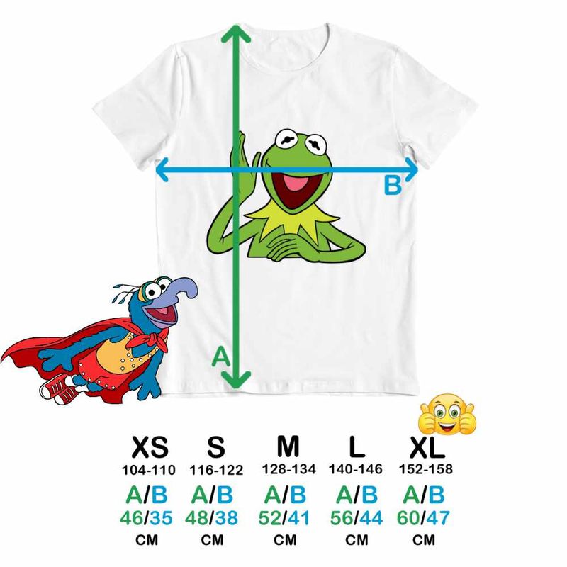 Fashion, accesorii si bijuterii - Copii - Imbracaminte copii - Tricouri copii - Tricou Copii Fete Kermit the Frog The Muppets, alb, marime XS Copii - Infinity.ro
