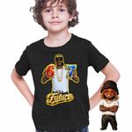 Fashion, accesorii si bijuterii - Copii - Imbracaminte copii - Tricouri copii - Tricou Copii Baieti Future Six Seven 67 Rapper, negru, marime M Copii - Infinity.ro
