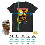 Fashion, accesorii si bijuterii - Copii - Imbracaminte copii - Tricouri copii - Tricou Copii Fete Iron Maiden Homer The Simpsons, negru, marime L Copii - Infinity.ro