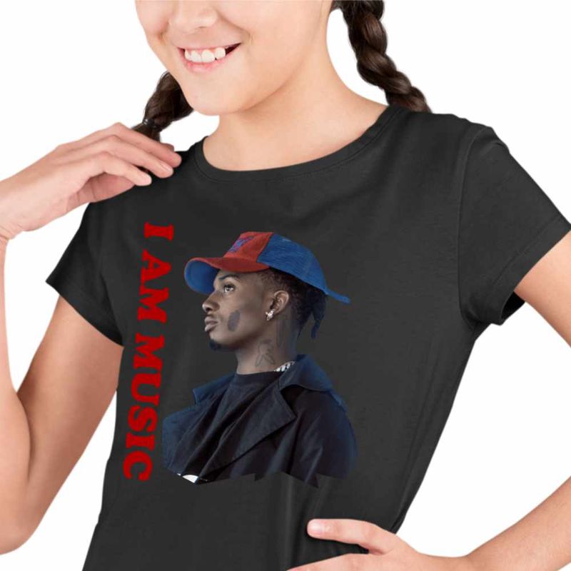 Fashion, accesorii si bijuterii - Copii - Imbracaminte copii - Tricouri copii - Tricou Copii Fete Playboi Carti Shoota, negru, marime XS Copii - Infinity.ro