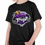 Fashion, accesorii si bijuterii - Copii - Imbracaminte copii - Tricouri copii - Tricou Copii Baieti Future King Trap, negru, marime XS Copii - Infinity.ro