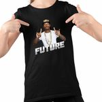 Fashion, accesorii si bijuterii - Copii - Imbracaminte copii - Tricouri copii - Tricou Copii Fete Future REUP Rapper, negru, marime XS Copii - Infinity.ro