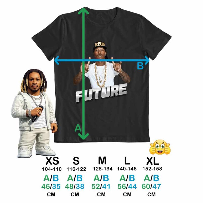 Fashion, accesorii si bijuterii - Copii - Imbracaminte copii - Tricouri copii - Tricou Copii Fete Future REUP Rapper, negru, marime XS Copii - Infinity.ro