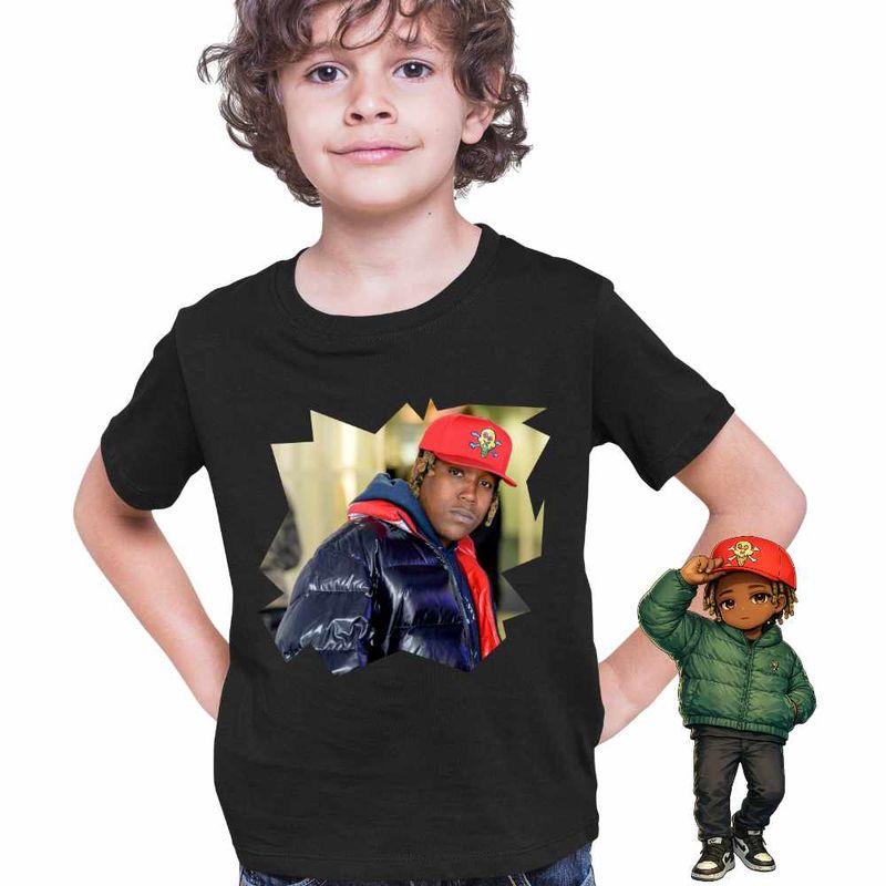 Fashion, accesorii si bijuterii - Copii - Imbracaminte copii - Tricouri copii - Tricou Copii Baieti Don Toliver Trap Bandit Rap, negru, marime XS Copii - Infinity.ro