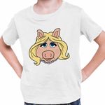 Fashion, accesorii si bijuterii - Copii - Imbracaminte copii - Tricouri copii - Tricou Copii Baieti The Muppets Miss Piggy, alb, marime S Copii - Infinity.ro