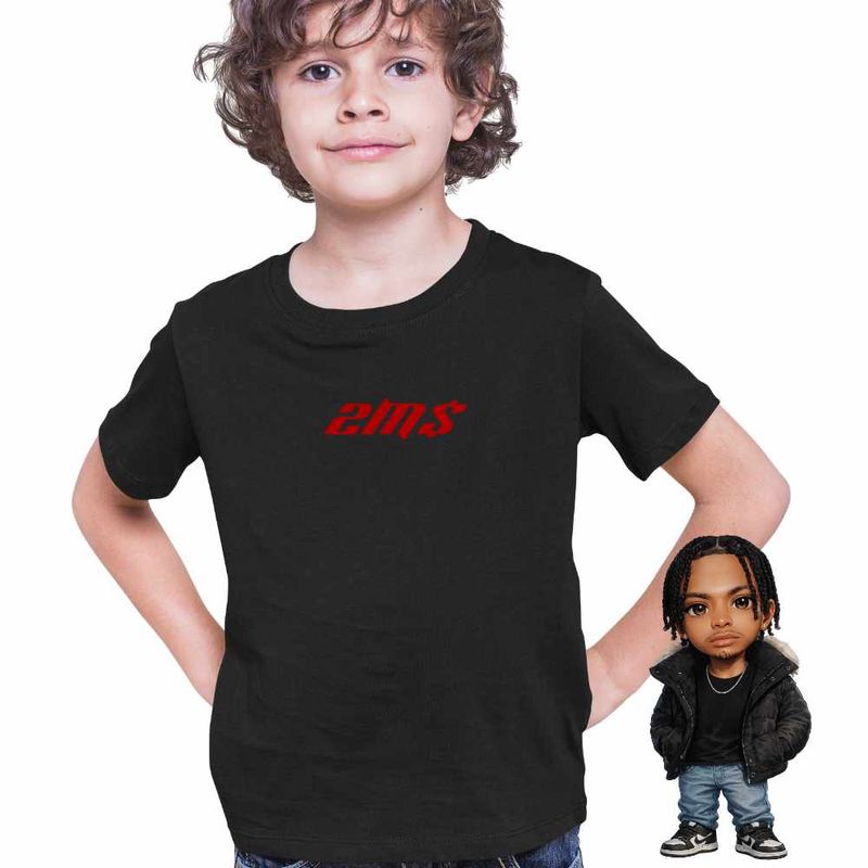Fashion, accesorii si bijuterii - Copii - Imbracaminte copii - Tricouri copii - Tricou Copii Baieti Nemzzz 2MS, negru, marime XL Copii - Infinity.ro
