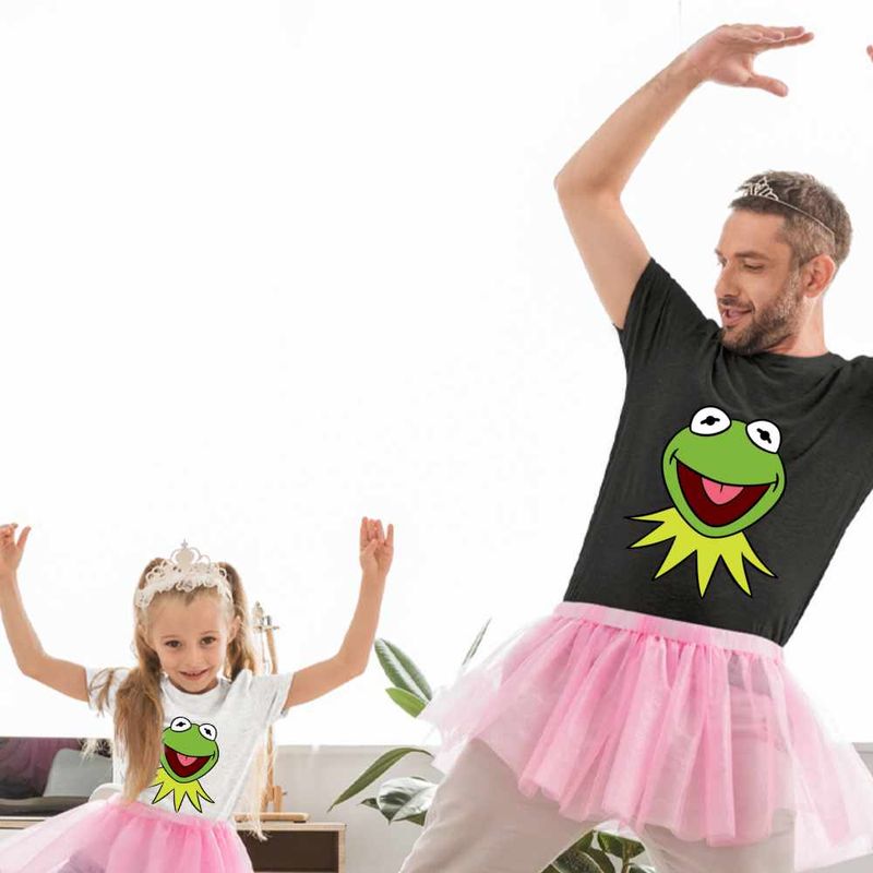Fashion, accesorii si bijuterii - Copii - Imbracaminte copii - Tricouri copii - Tricou Copii Fete The Muppets Kermit the Frog, negru, marime XL Copii - Infinity.ro