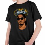 Fashion, accesorii si bijuterii - Copii - Imbracaminte copii - Tricouri copii - Tricou Copii Baieti Future Hendrix Rapper, negru, marime M Copii - Infinity.ro
