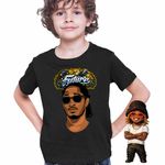 Fashion, accesorii si bijuterii - Copii - Imbracaminte copii - Tricouri copii - Tricou Copii Baieti Future Hendrix Rapper, negru, marime M Copii - Infinity.ro