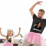 Fashion, accesorii si bijuterii - Copii - Imbracaminte copii - Tricouri copii - Tricou Copii Fete Nemzzz Rap Hip Hop, negru, marime XS Copii - Infinity.ro
