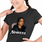 Fashion, accesorii si bijuterii - Copii - Imbracaminte copii - Tricouri copii - Tricou Copii Fete Nemzzz Rap Hip Hop, negru, marime XS Copii - Infinity.ro