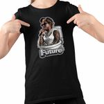 Fashion, accesorii si bijuterii - Copii - Imbracaminte copii - Tricouri copii - Tricou Copii Fete Future Skibidi Toilet Rap Music, negru, marime XS Copii - Infinity.ro