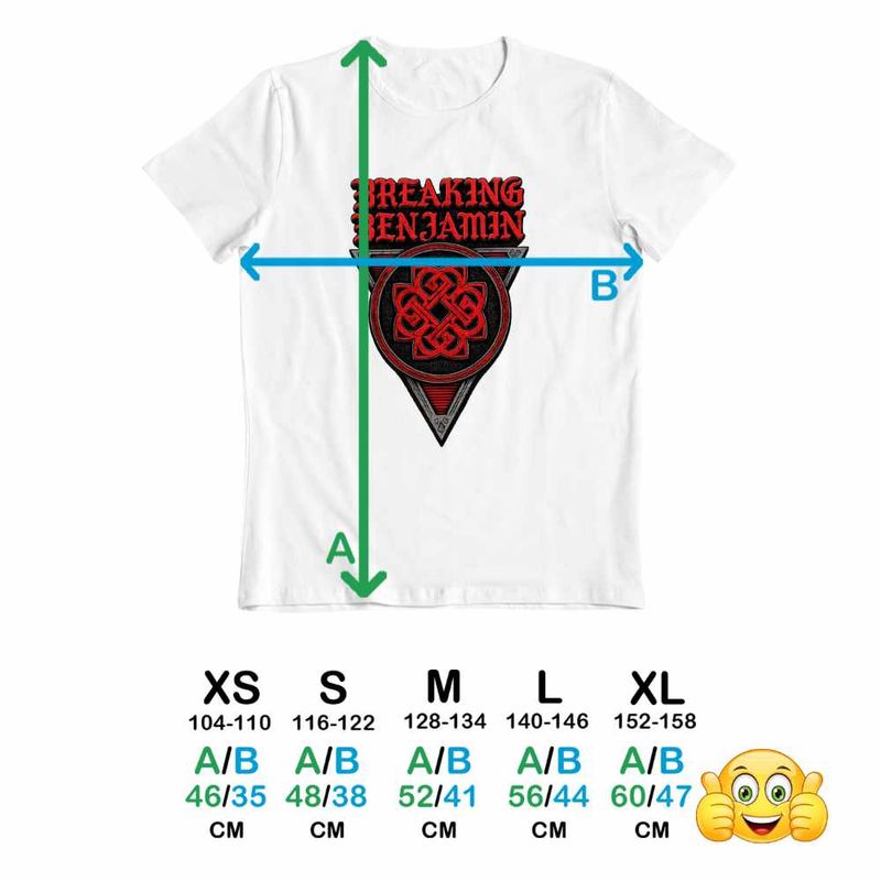 Fashion, accesorii si bijuterii - Copii - Imbracaminte copii - Tricouri copii - Tricou Copii Baieti Breaking Benjamin Celtic Knot, alb, marime M Copii - Infinity.ro