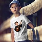 Fashion, accesorii si bijuterii - Copii - Imbracaminte copii - Tricouri copii - Tricou Copii Baieti Chris Isaak Guitar, alb, marime XL Copii - Infinity.ro
