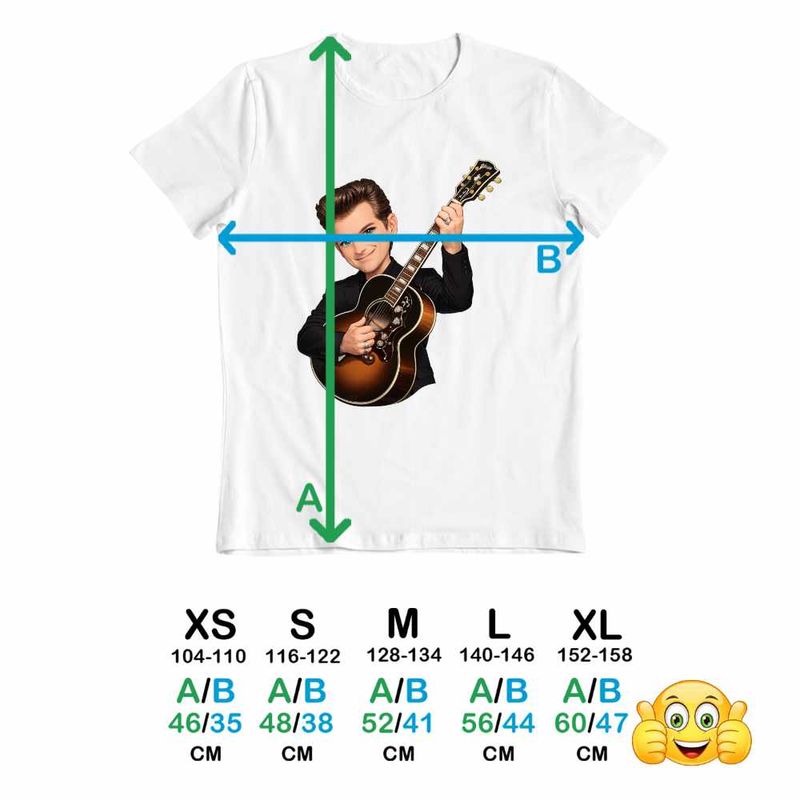 Fashion, accesorii si bijuterii - Copii - Imbracaminte copii - Tricouri copii - Tricou Copii Baieti Chris Isaak Guitar, alb, marime XL Copii - Infinity.ro