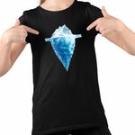 Fashion, accesorii si bijuterii - Copii - Imbracaminte copii - Tricouri copii - Tricou Copii Fete Kaleo Iceberg Iceland, negru, marime XL Copii - Infinity.ro